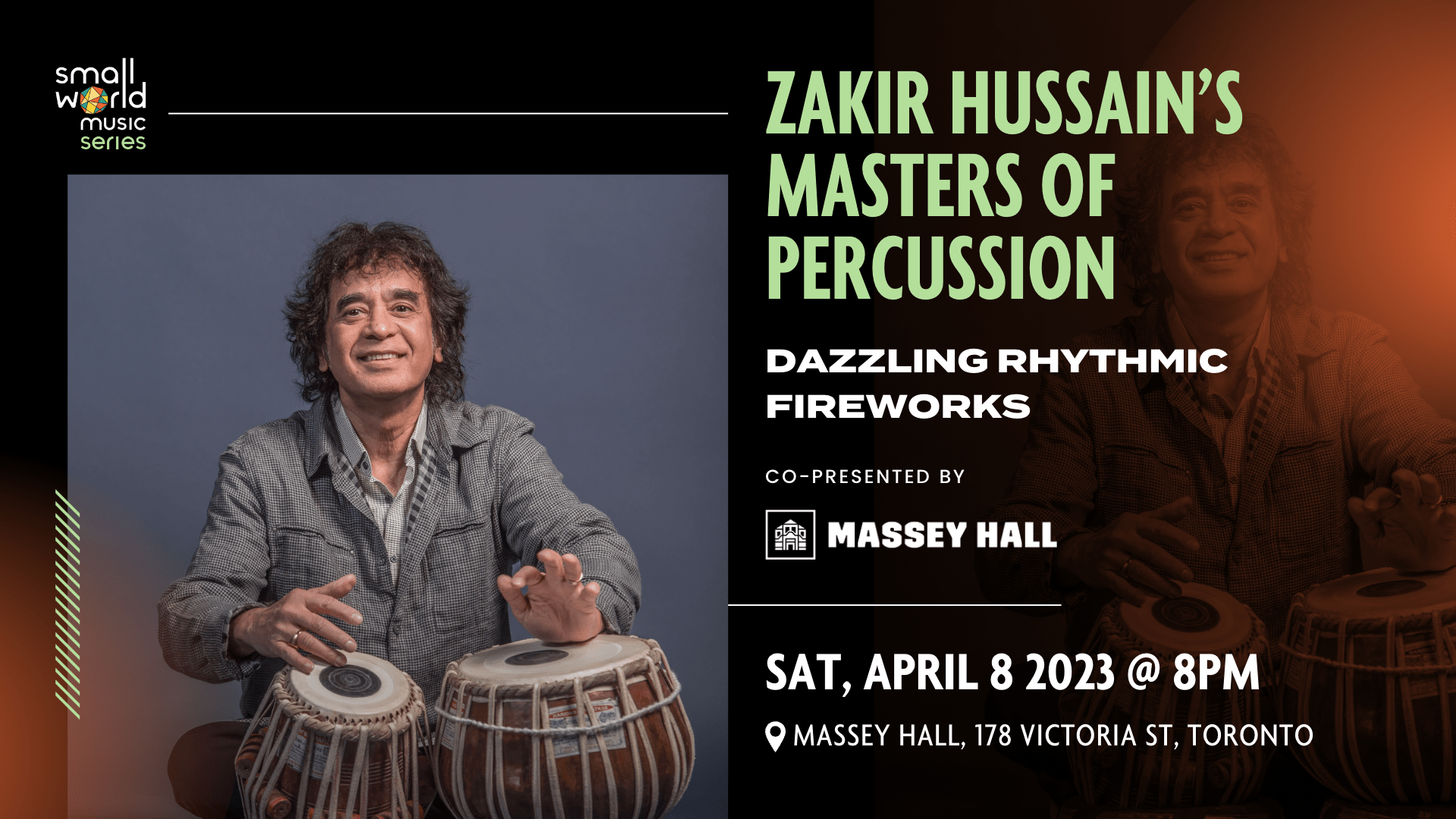 Zakir Hussain’s Masters of Percussion Small World Music